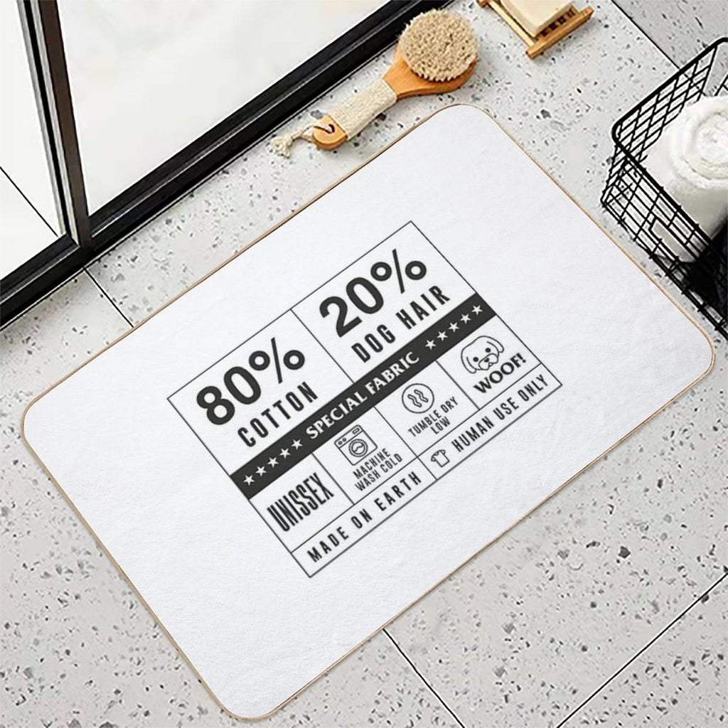 80 Cotton 20 Dog Hair by Tobe Fonseca  Non-Slip Bath Mat
