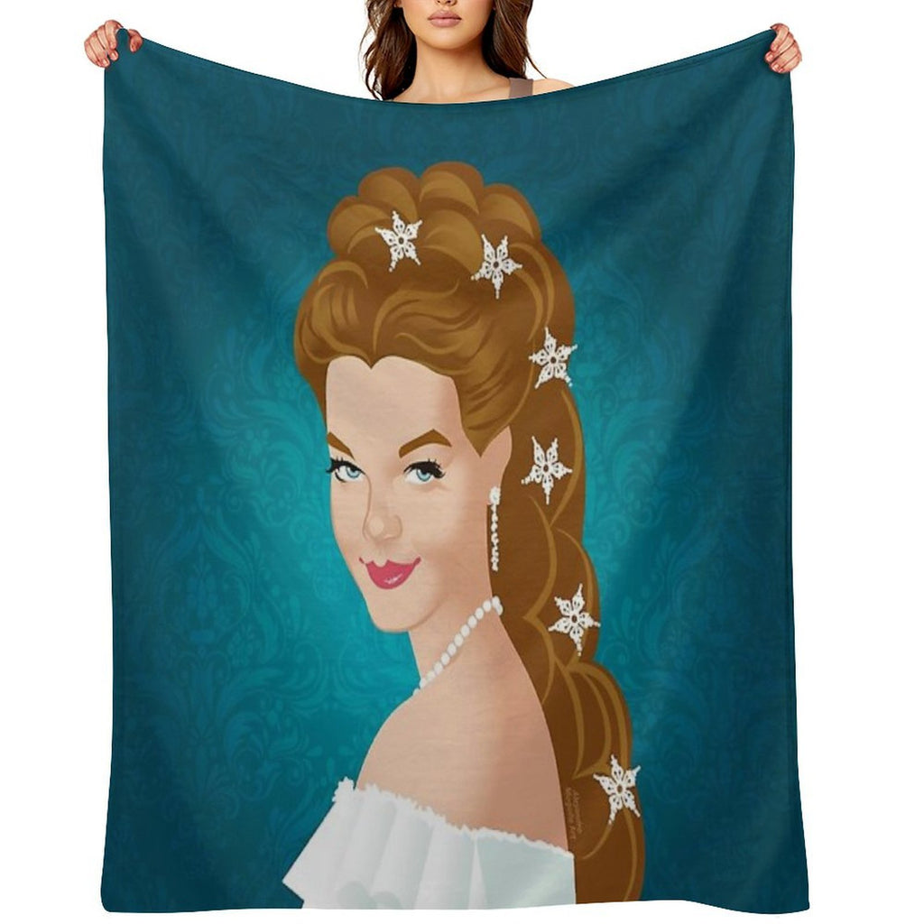 Empress Sissi Plush Throw Blanket