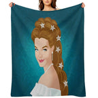 Empress Sissi Plush Throw Blanket