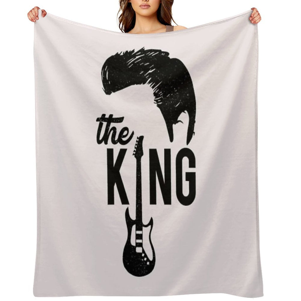 Elvis Elvis The King Sustainable Throw Blanket