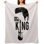 Elvis Elvis The King Sustainable Throw Blanket