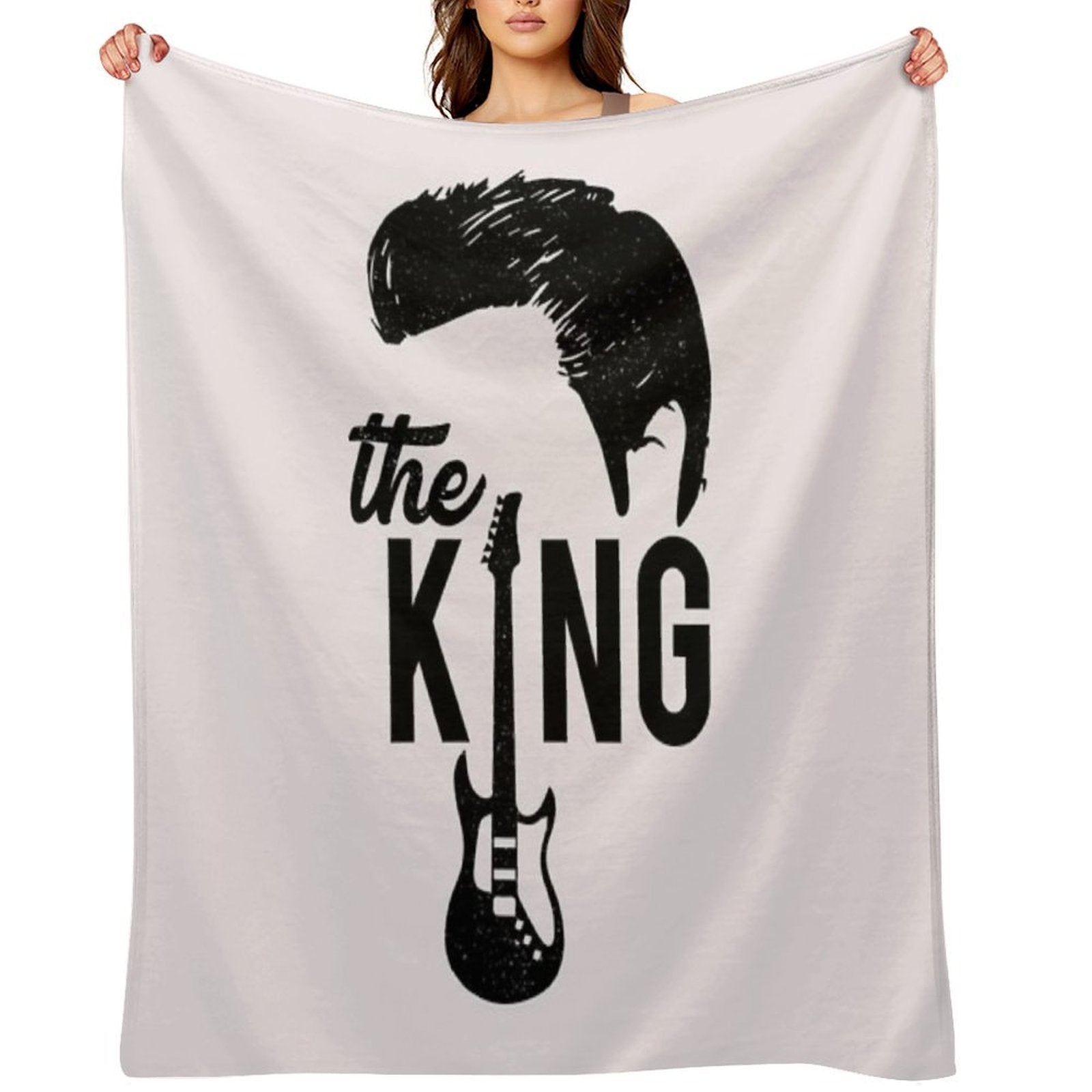 Elvis Elvis The King Sustainable Throw Blanket