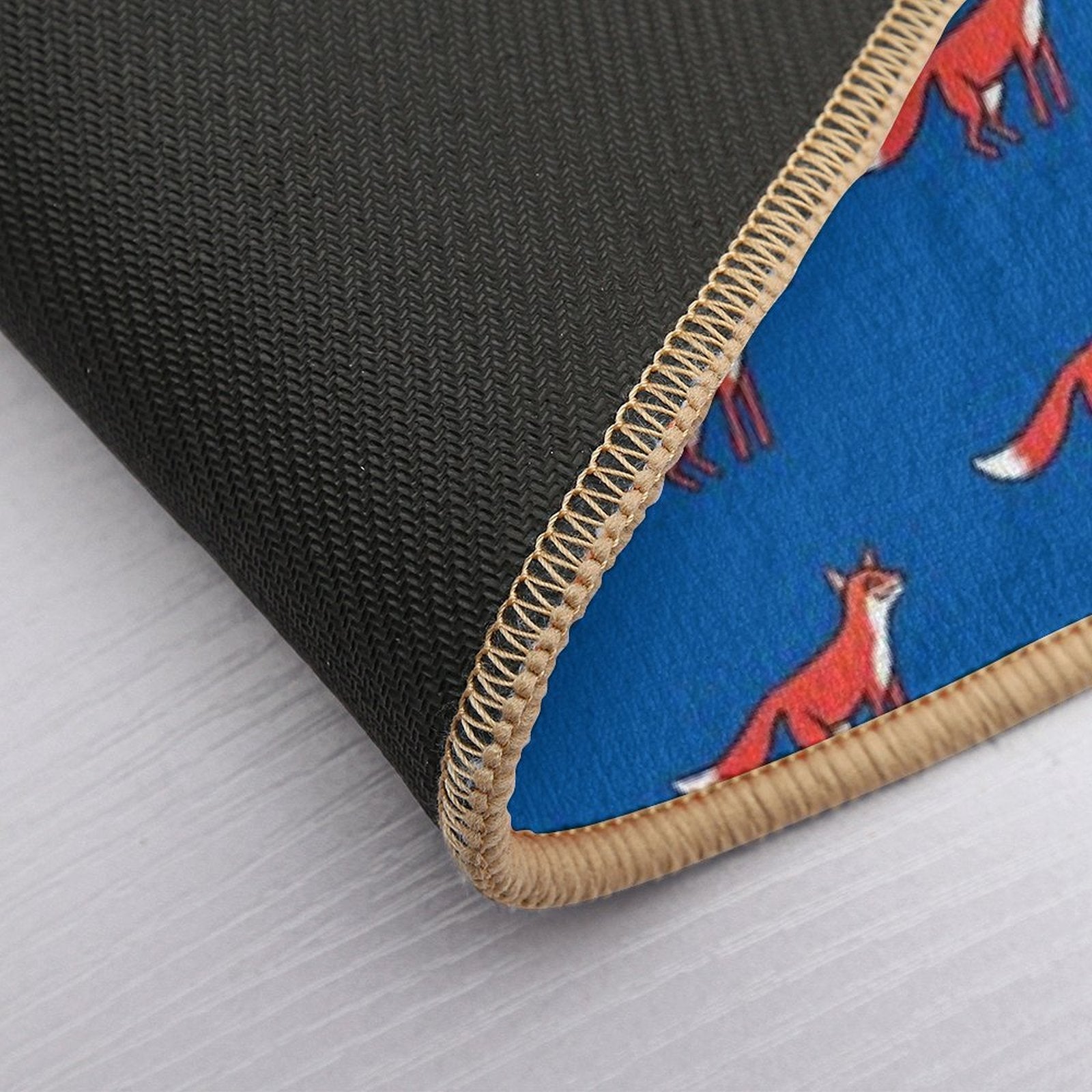 Stargazing - Fox in The Night - Linocut by Francesca Whetnall  Multi-Purpose Bath Mat