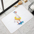 Snorkeling Goose  Absorbent Bath Mat