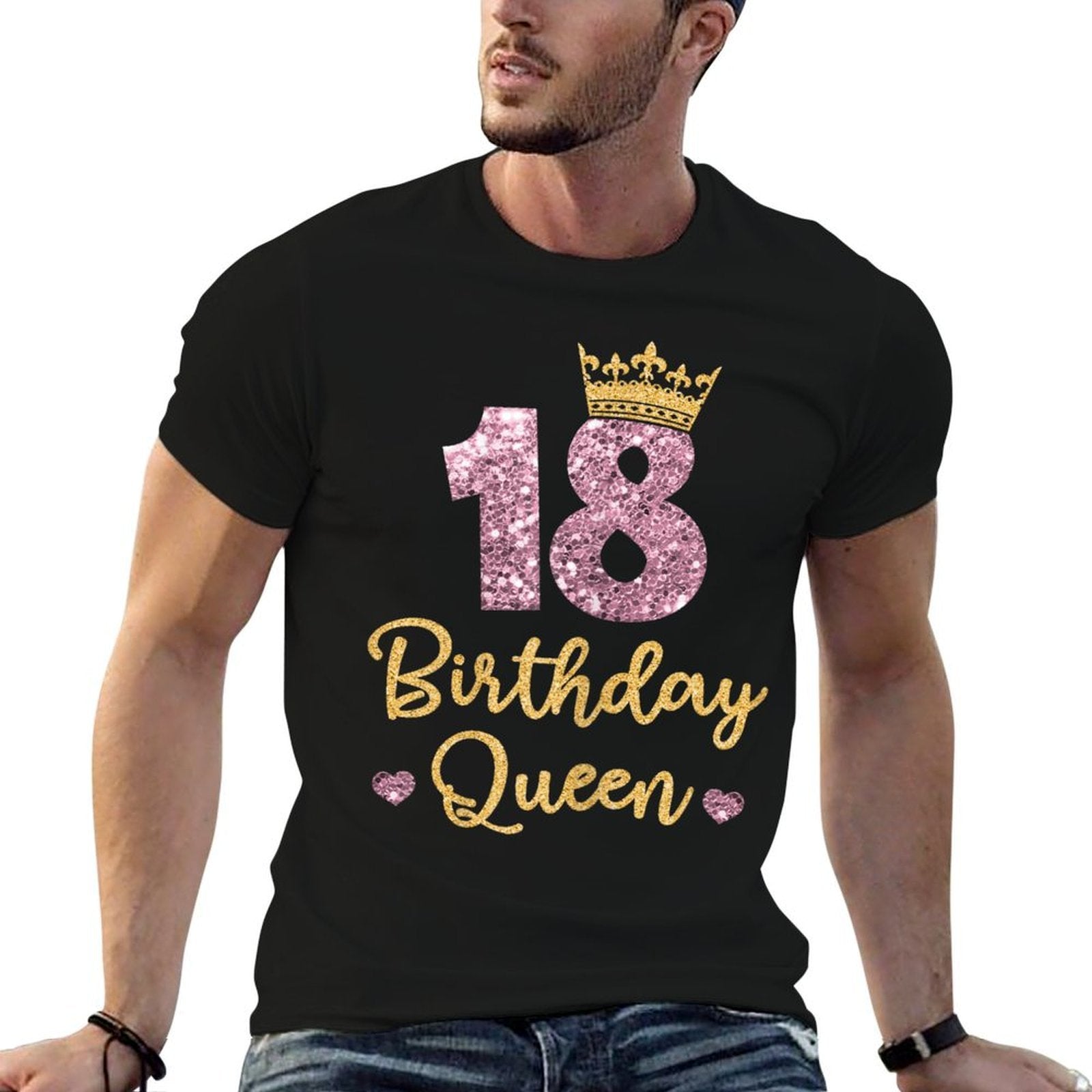 18 Birthday Queen 18th Birthday Queen 18 Years  Graphic-printed T-Shirt