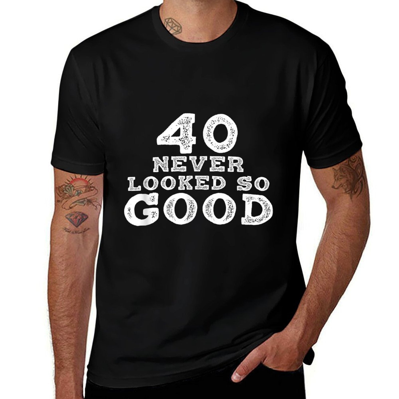 40 Never Looked So Good T-shirt, 40th Birthday Over The Hill  Graphic-printed T-Shirt