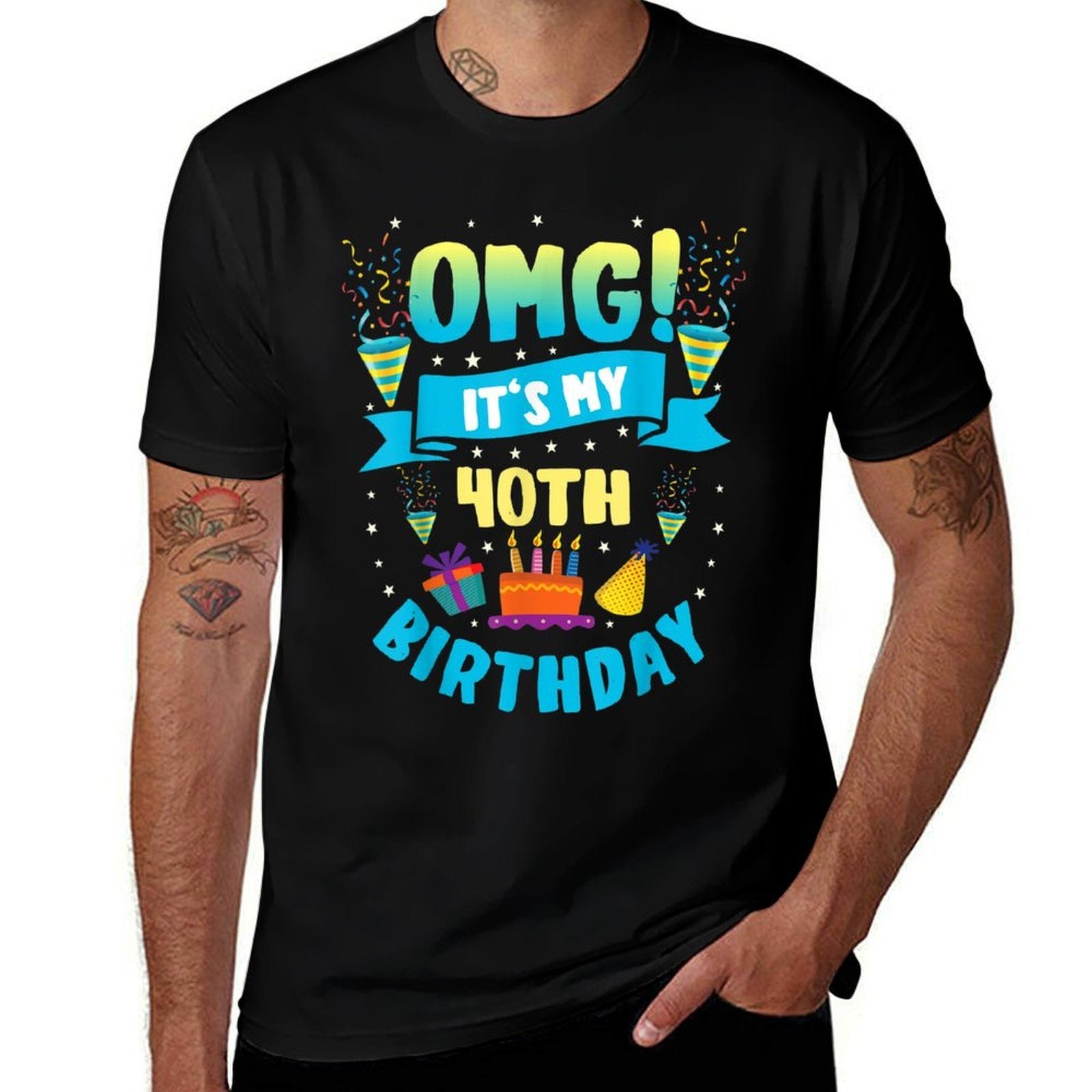 40 Year Old Shirt OMG It's My 40th Birthday  Classic T-Shirt
