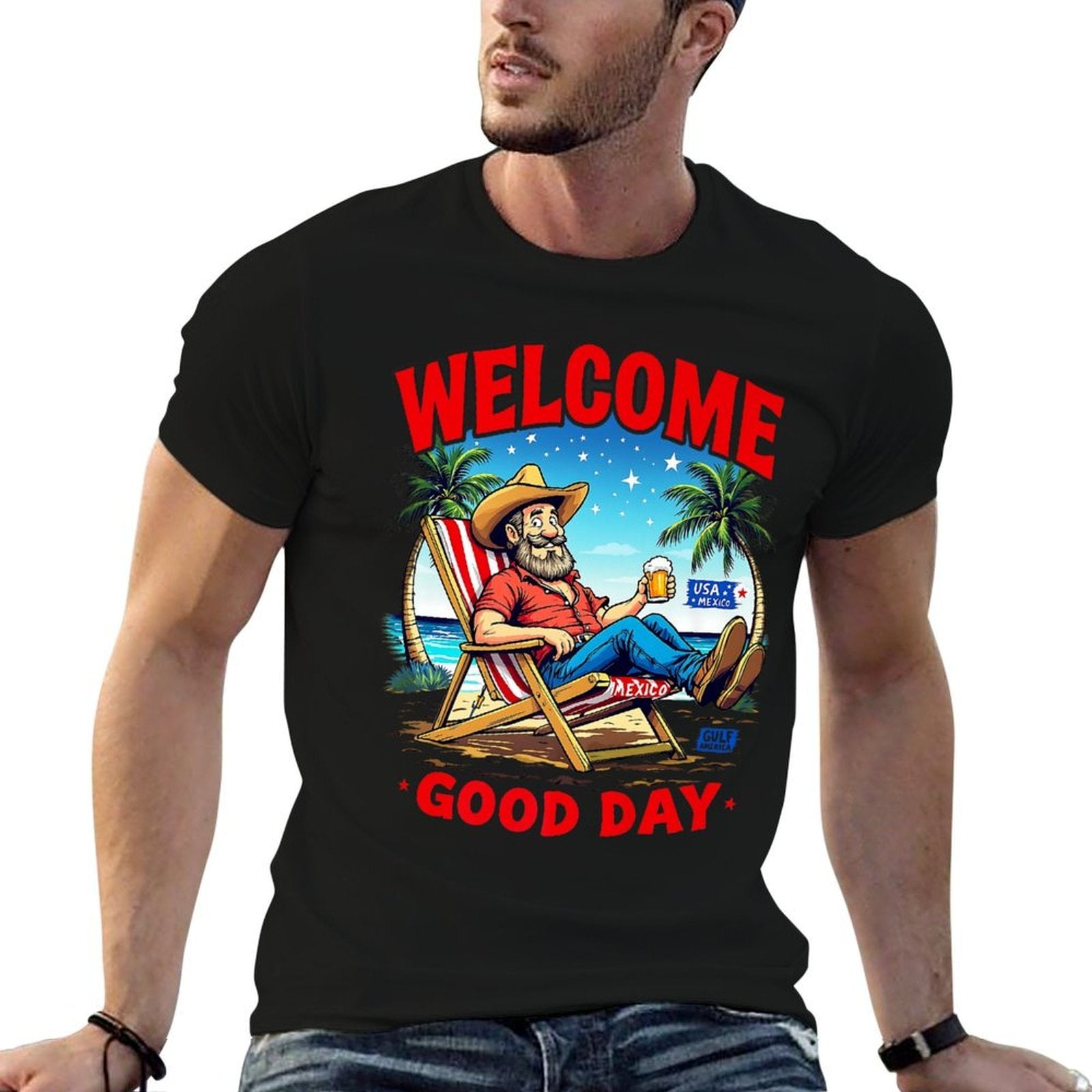 Mexico Gulf America USA American America Men Women Kids Premium  Eco-friendly Material T-Shirt