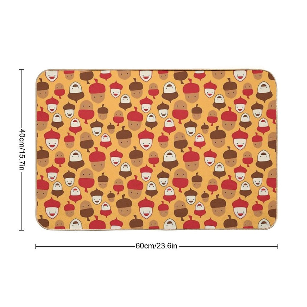 The Mighty Acorns II  Fade-Resistant Bath Mat