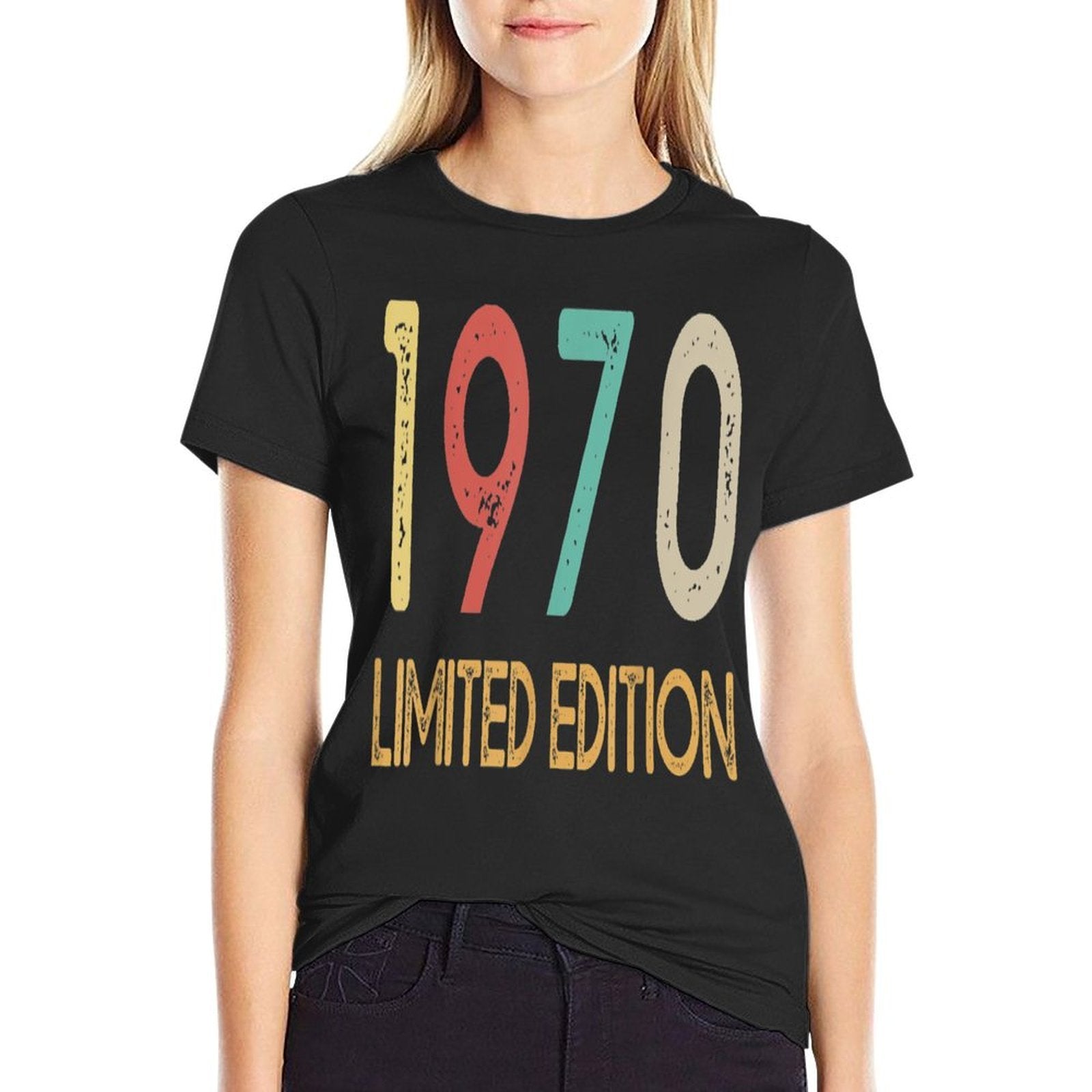 1970 Limited Edition - Vintage 50th Birthday Gift 50 Years  Heathered Texture T-Shirt