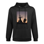 Rustic Windmill Twilight Sky Easy Care Hoodie