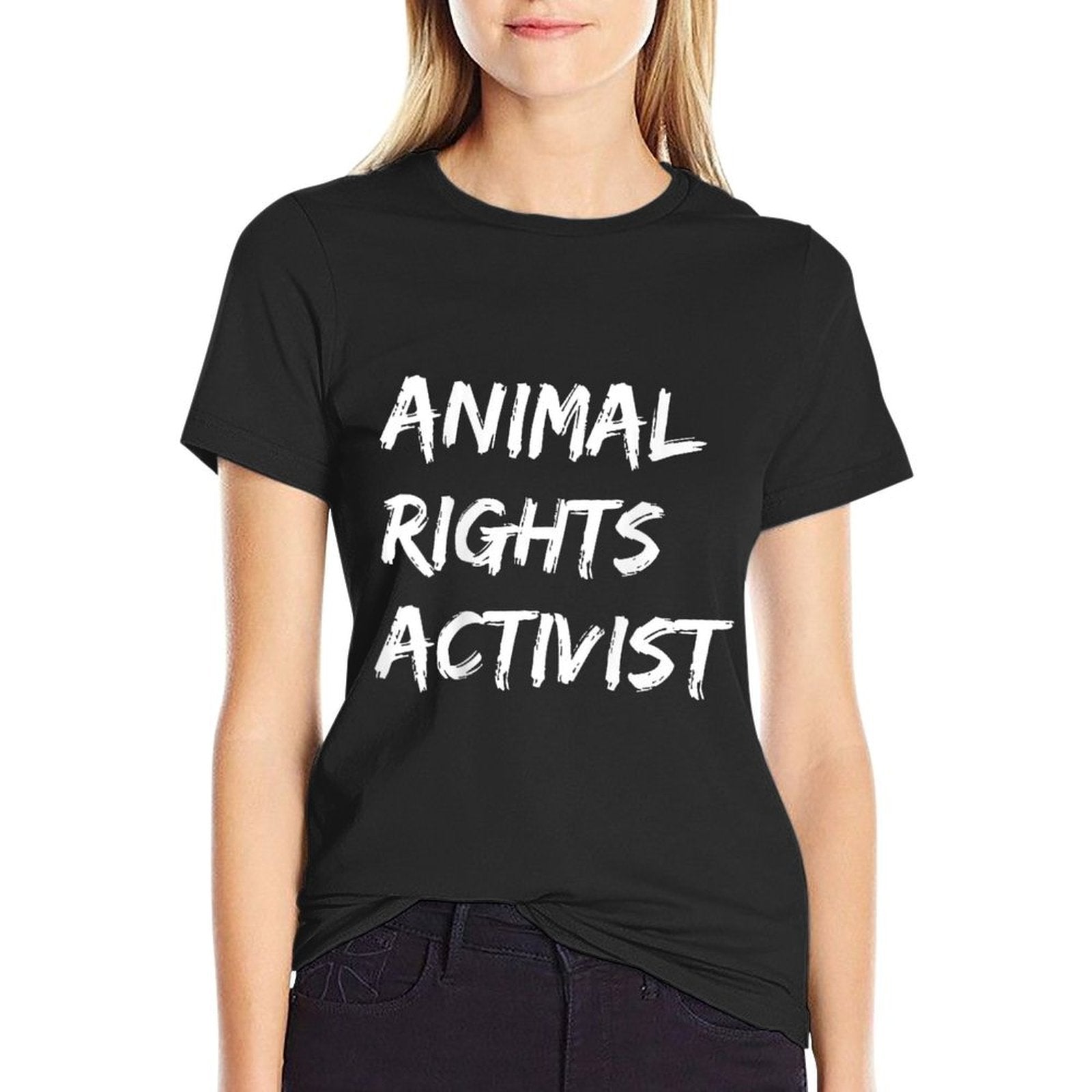 Animal Rights Activist Vegan Vegetarian Protest  Wrinkle-resistant T-Shirt