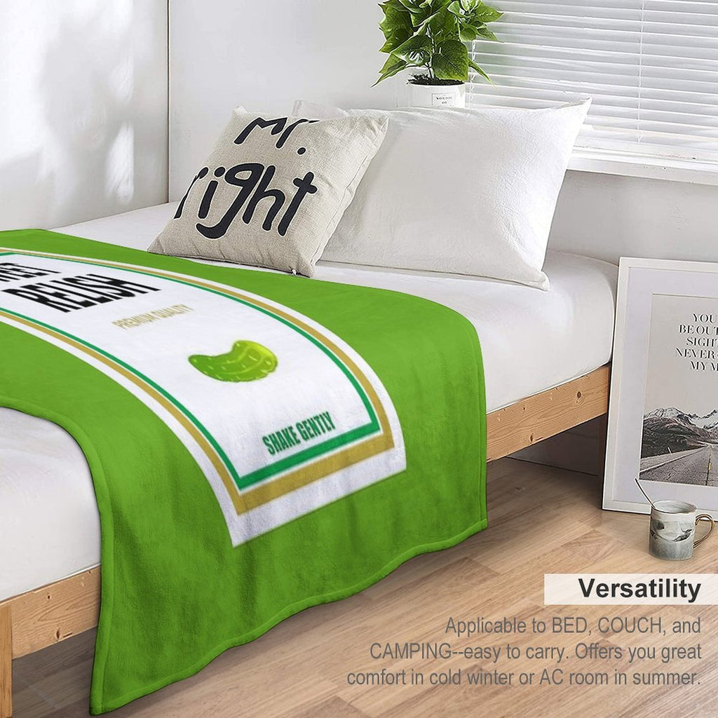 Sweet Relish Halloween 2023 Costume Ketchup Mustard Mayonnaise Matching Couple Group Team Family Multi-functional Throw Blanket