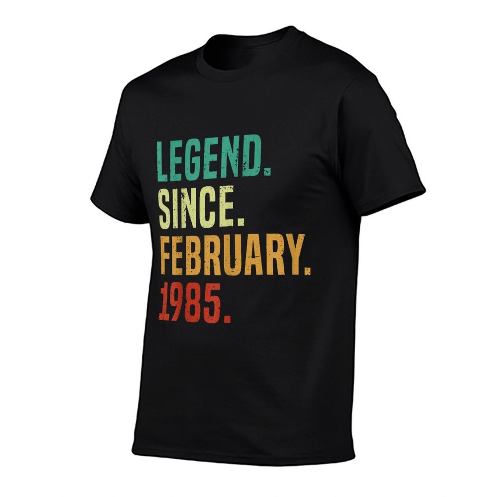 40 Years Old Legend Since February 1985 40th Birthday  Heathered Texture T-Shirt