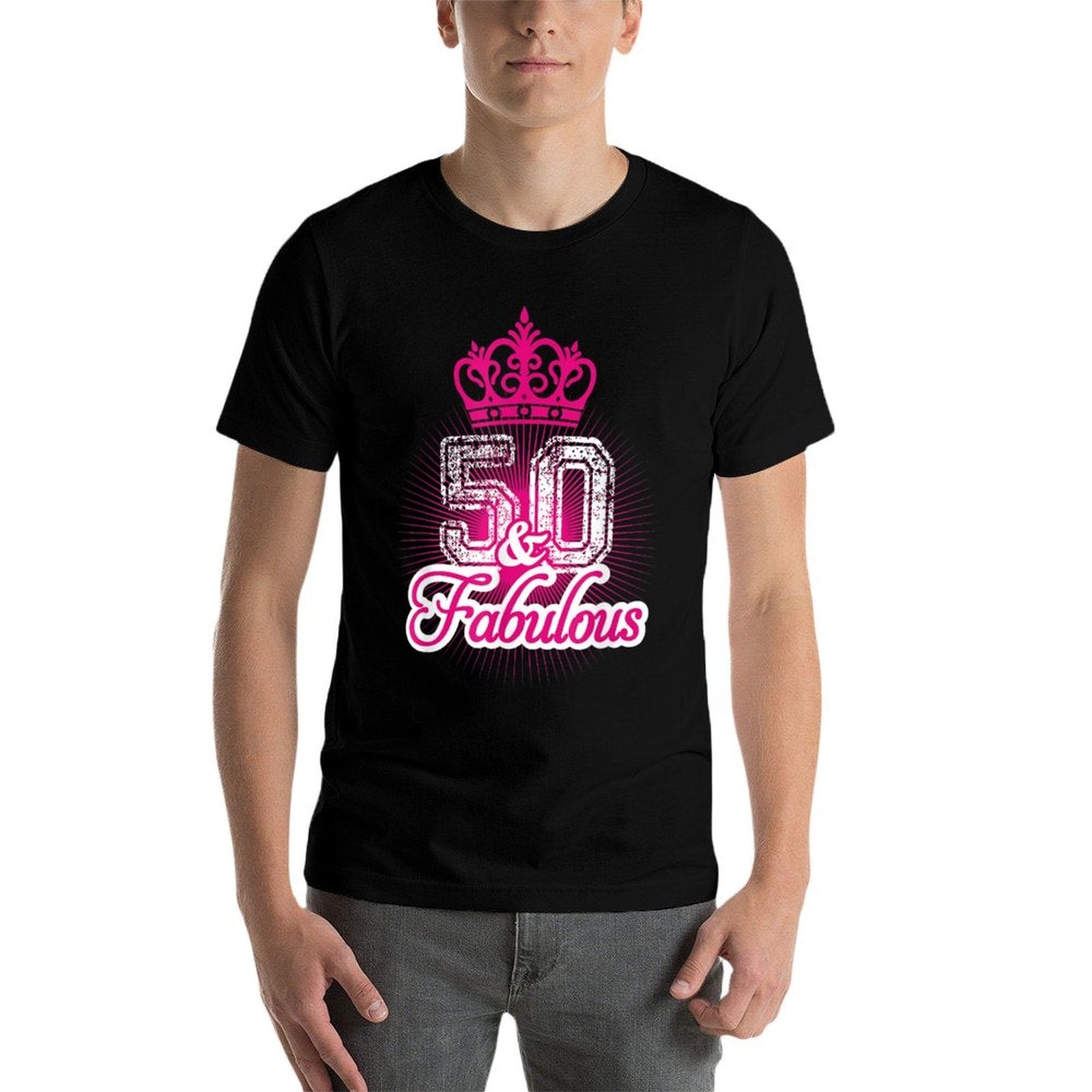 50 Yrs Old 50th Birthday Queen  Princess Crown Lady  Eco-friendly Material T-Shirt