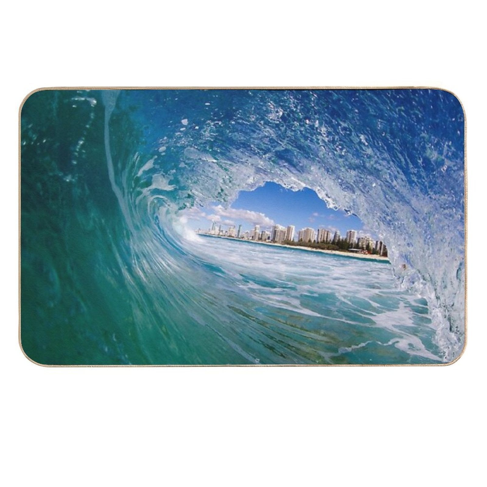 Concrete Horizon  Easy To Clean Bath Mat