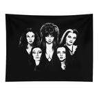 Goth Queens - Elvira, Vampira, Lily, Morticia Tapestry