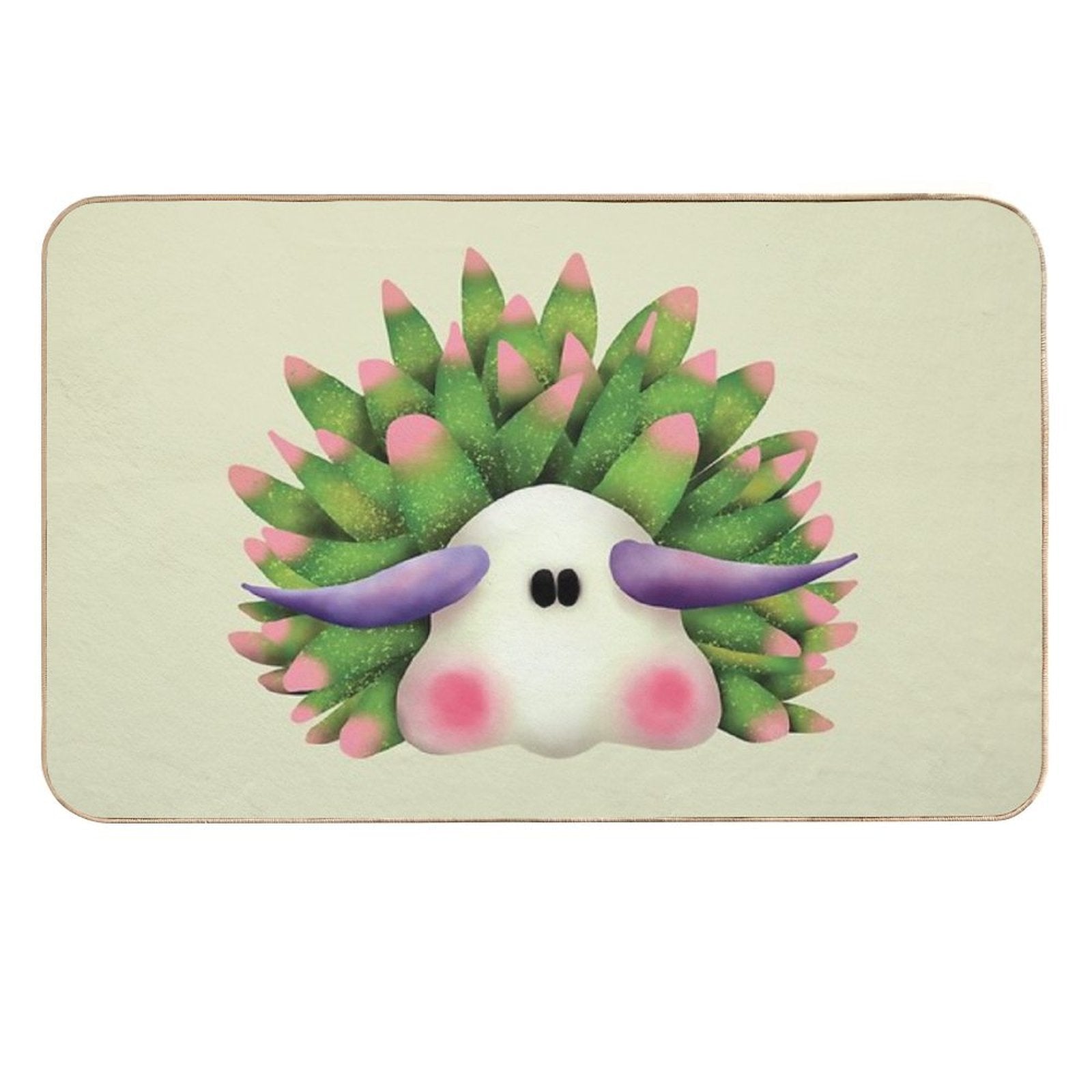 Leaf Sheep Sea Slug Nudibranch  High-Traffic Bath Mat