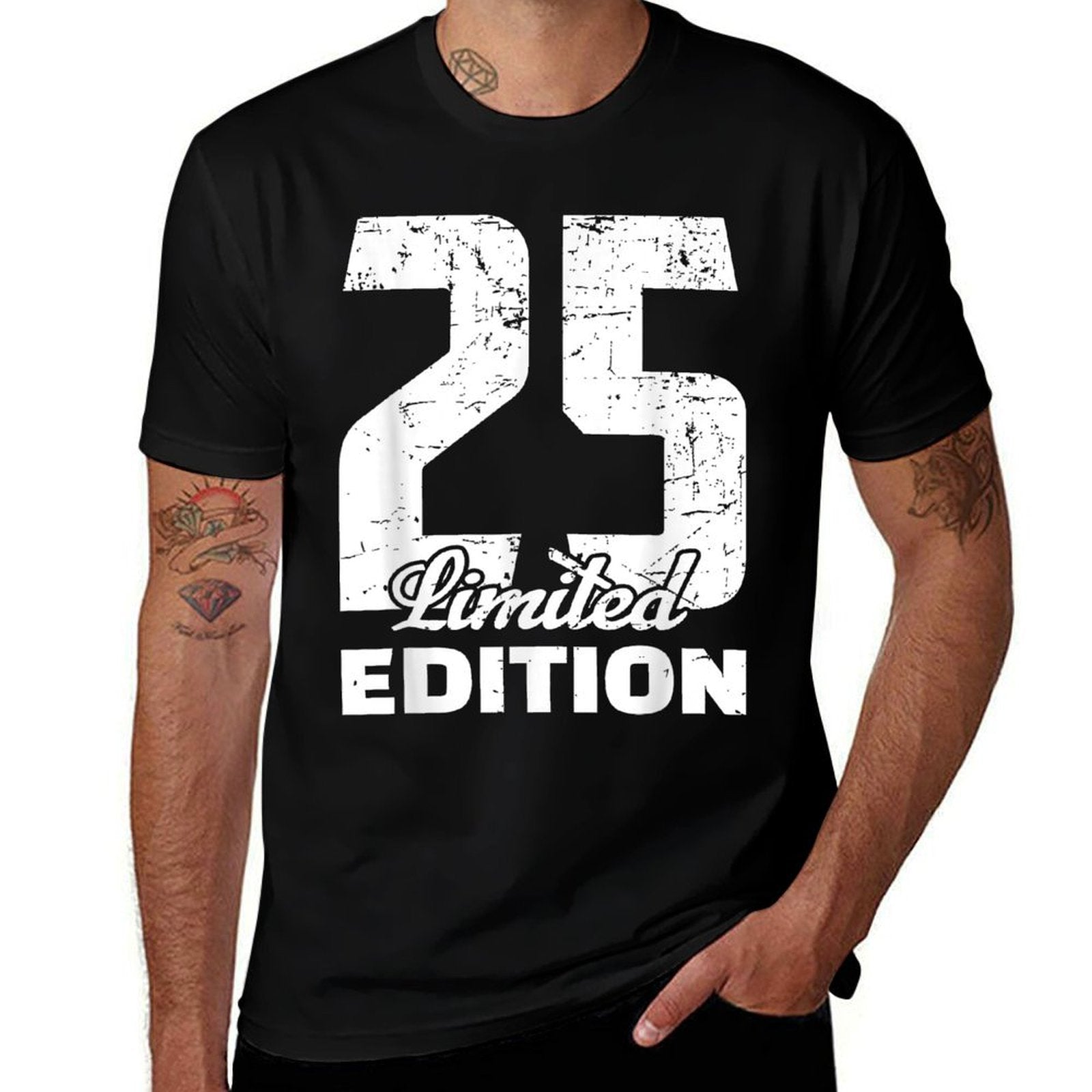25th Birthday Limited Edition Anniversary 25th Birthday  Fade-proof Color T-Shirt