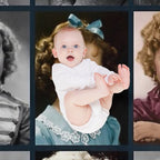 Shirley Temple Collage Plush Throw Blanket