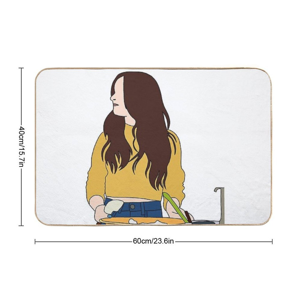 XO Kitty  Kitty Cooking  Easy To Clean Bath Mat