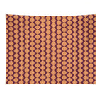 Atomic Blooms - Orange Maroon Tapestry