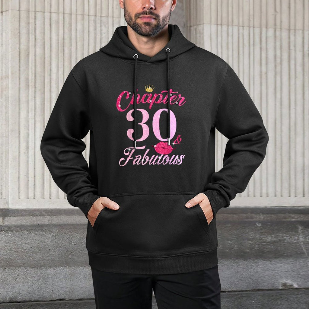 30 Year Old Birthday Lips Chapter 30th B-Day Fabulous Group Unisex Design Hoodie