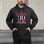 30 Year Old Birthday Lips Chapter 30th B-Day Fabulous Group Unisex Design Hoodie