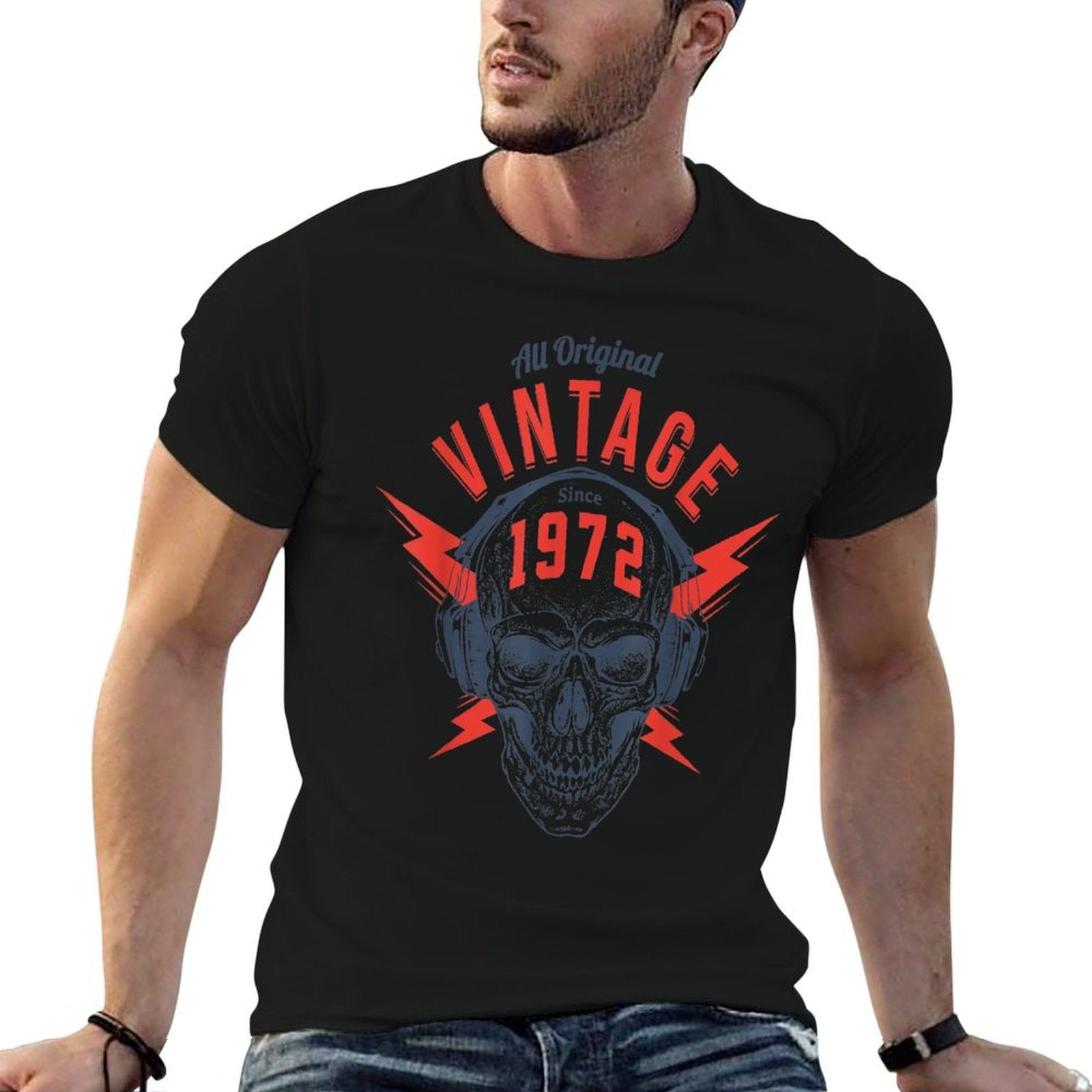 50 Years Old Vintage 1972 All Original 50th Birthday  Tagless Design T-Shirt
