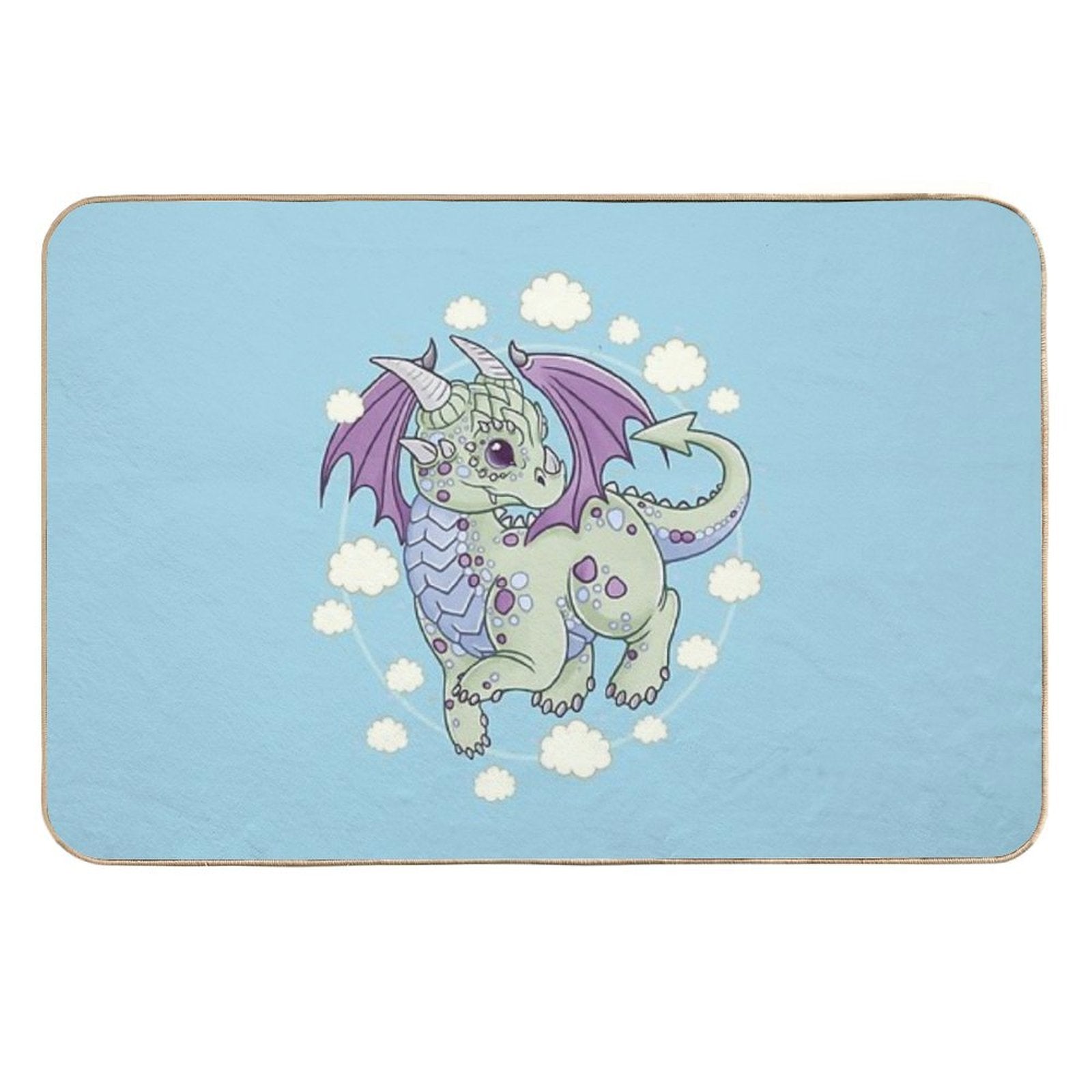 Dragon in The Clouds  High-Traffic Bath Mat