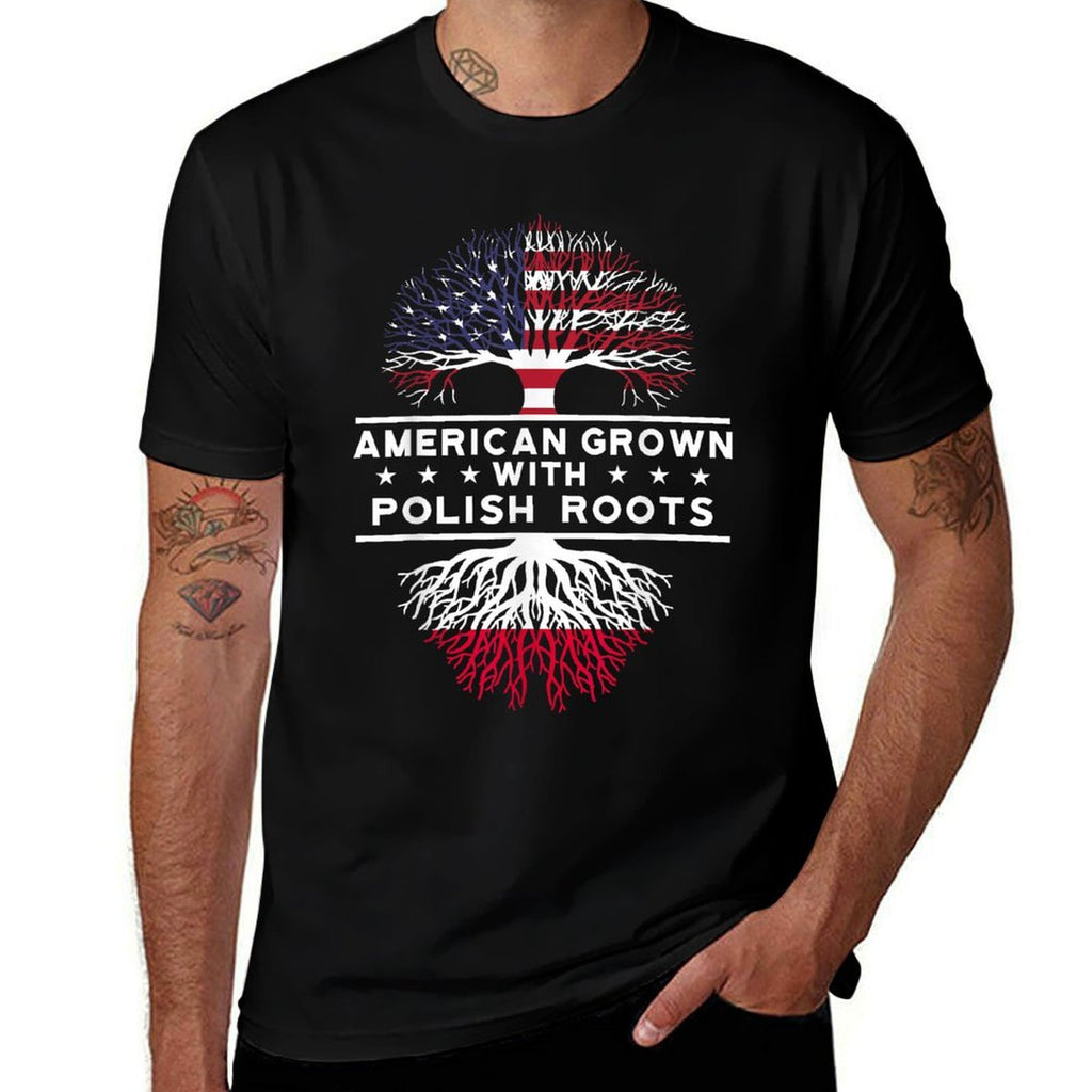 American Grown with Polish Roots - Poland  Moisture-wicking T-Shirt