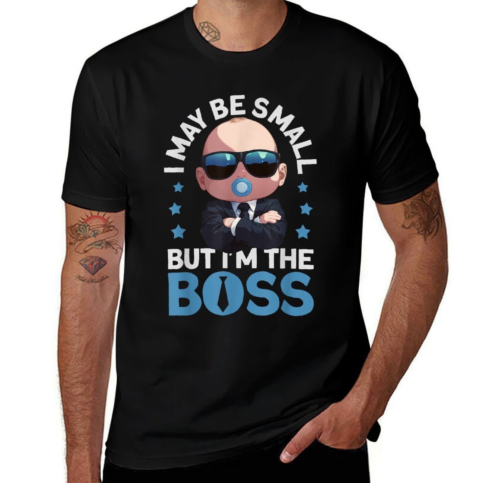 Baby Boss I May Be Small But Im The Boss Like A Boss Kids  Cotton T-Shirt