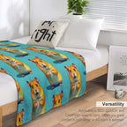 Cute Hamster Easy Care Throw Blanket