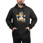 More Pride Less Prejudice Pride Month LGBTQ Gay Lesbian Unisex Design Hoodie