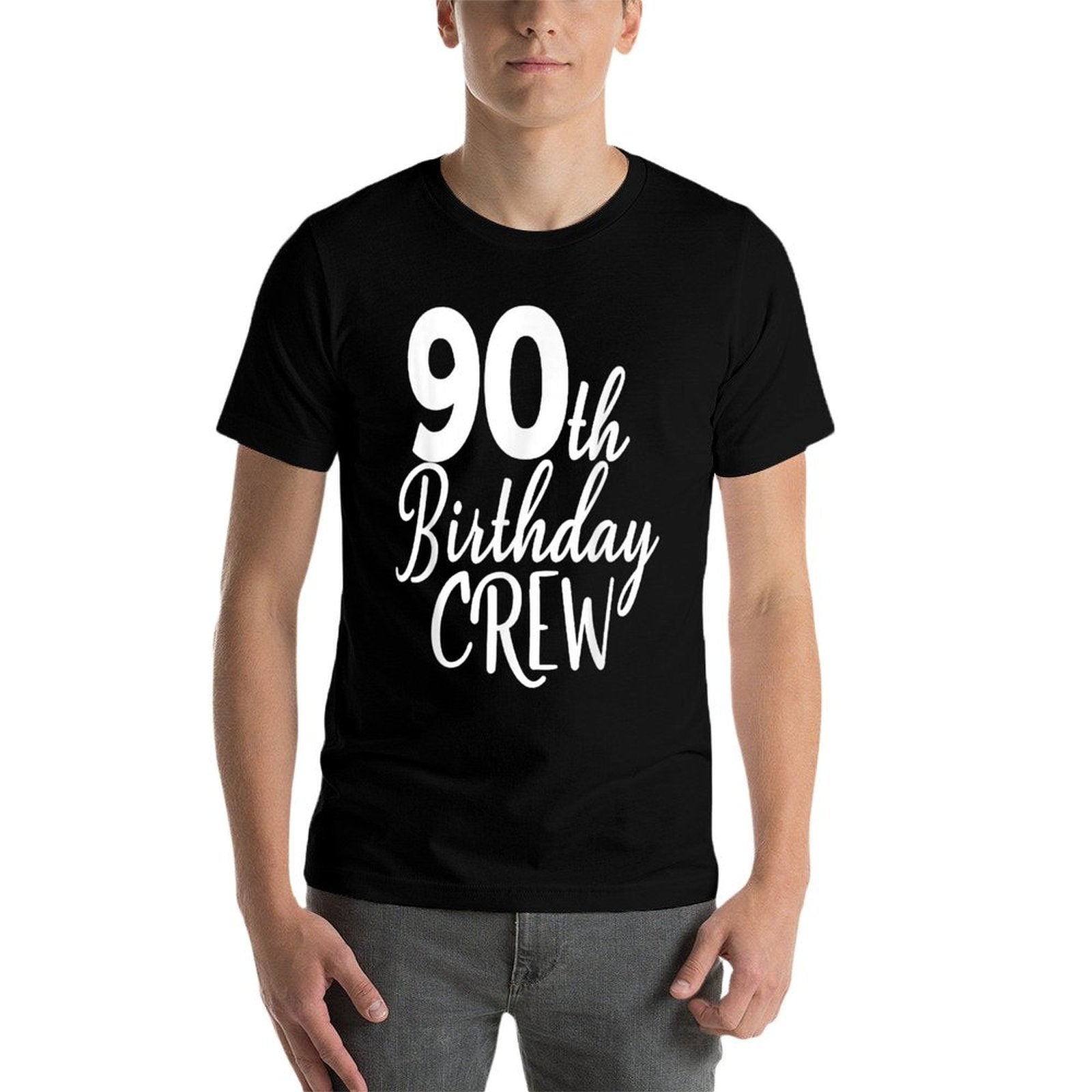 90th Birthday Crew 90 Years Old Group Matching Party  Vintage-inspired T-Shirt