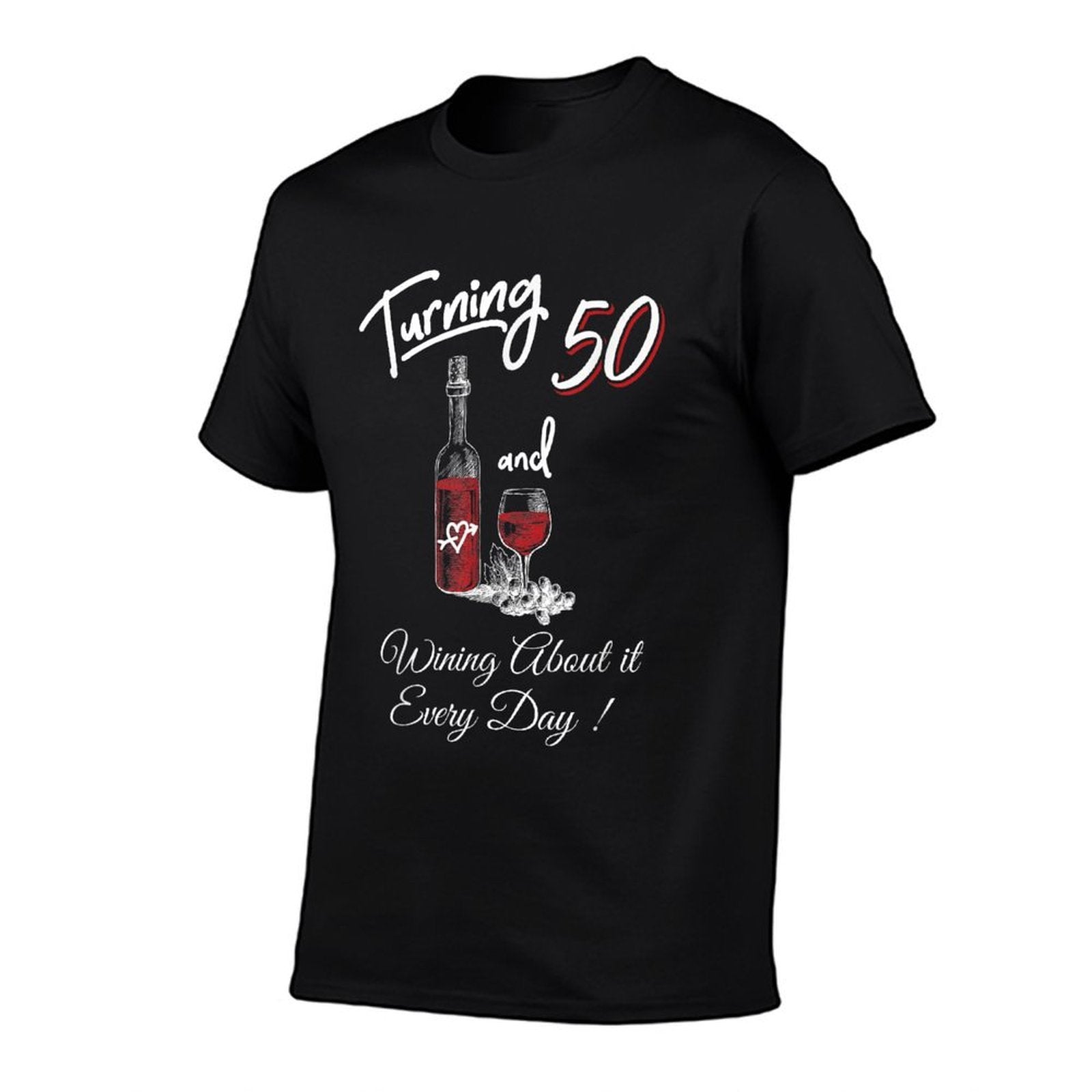 50th Birthday Gift Funny Turning 50 Wine Women  Moisture-wicking T-Shirt