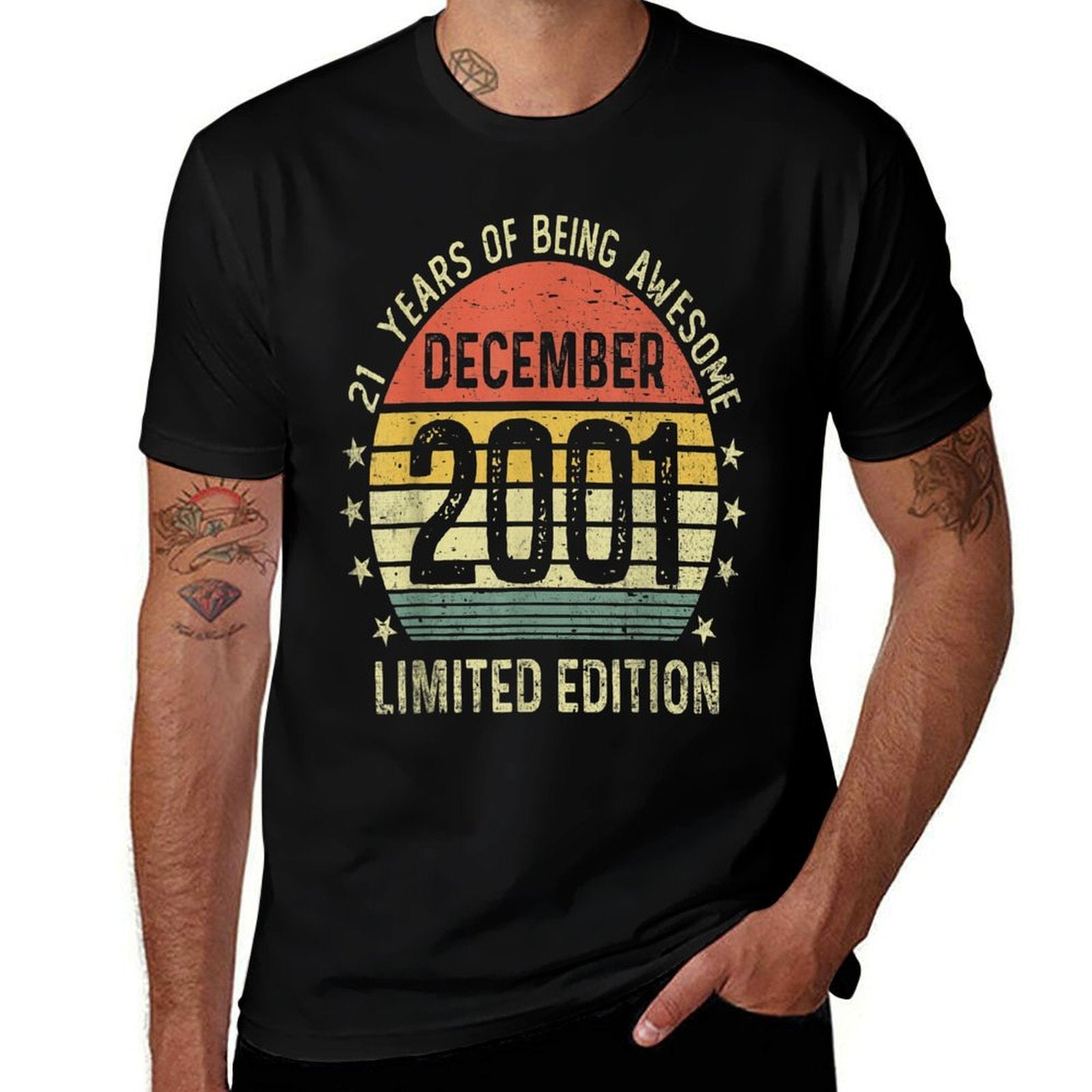 21 Years Of Being Awesome Funny 21st Birthday  Cotton T-Shirt