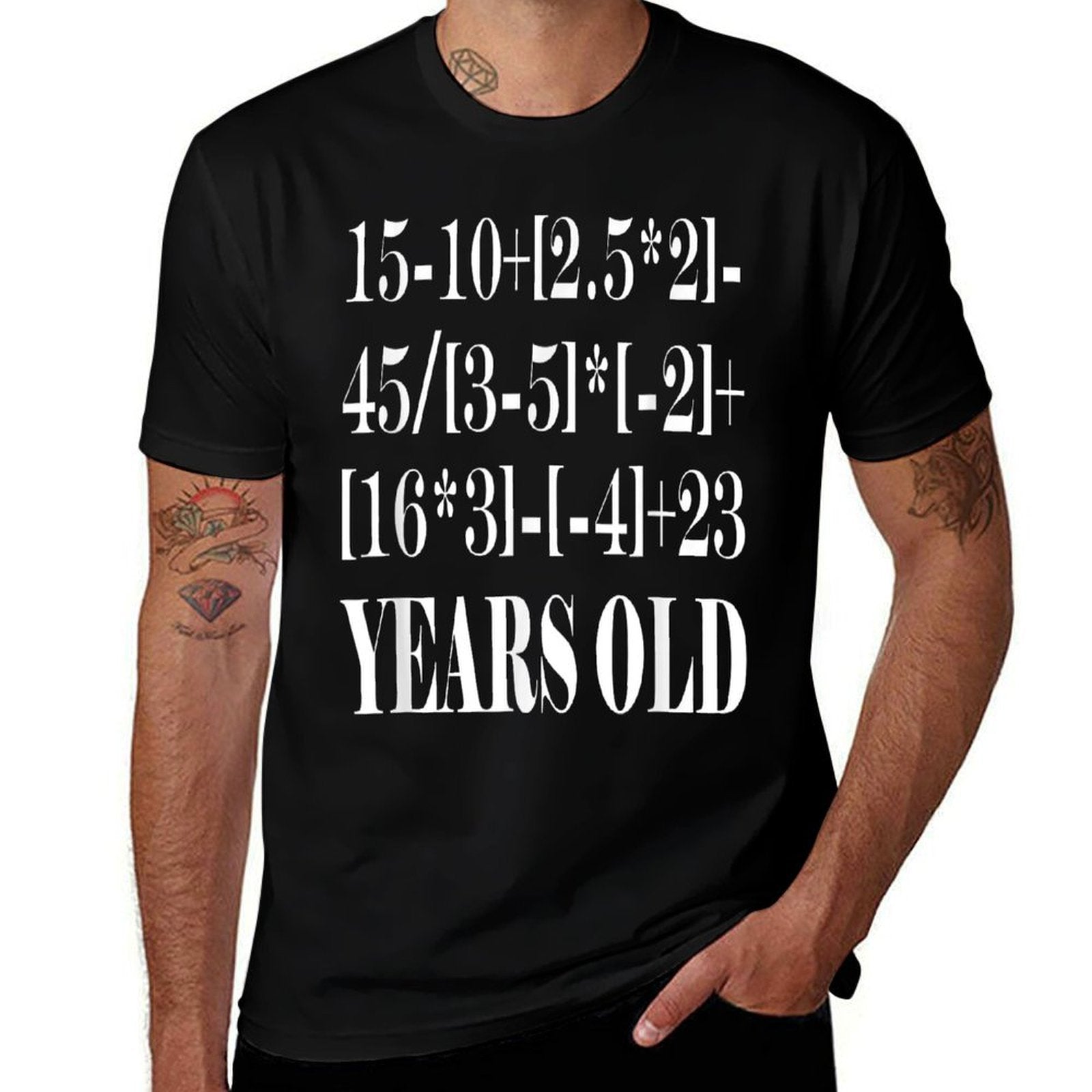 40 Years Old Algebra Equation Funny 40th Birthday  Durable T-Shirt