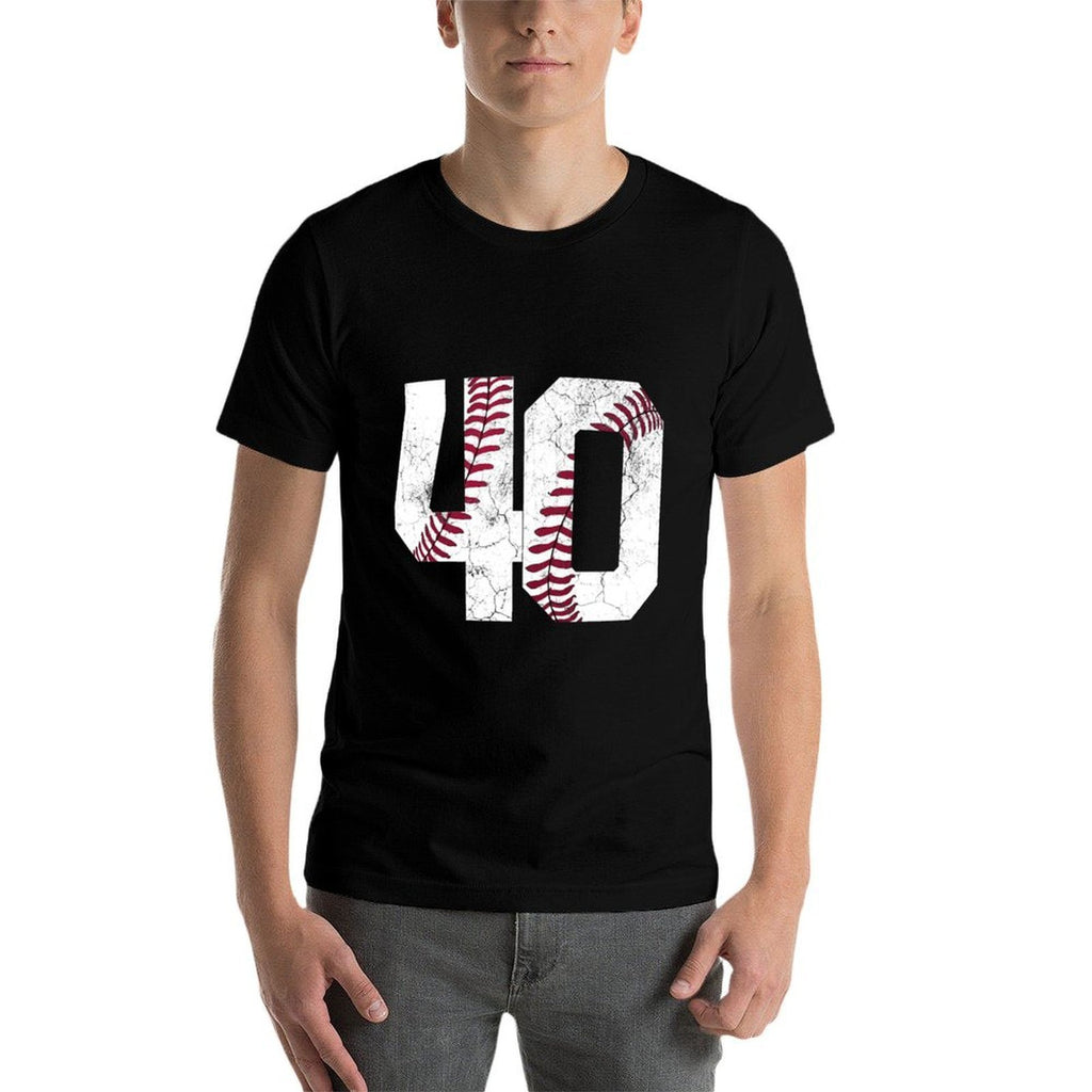 1983 40th Birthday Gift Baseball Softball 40 Years Men Women  Rolled Sleeves T-Shirt