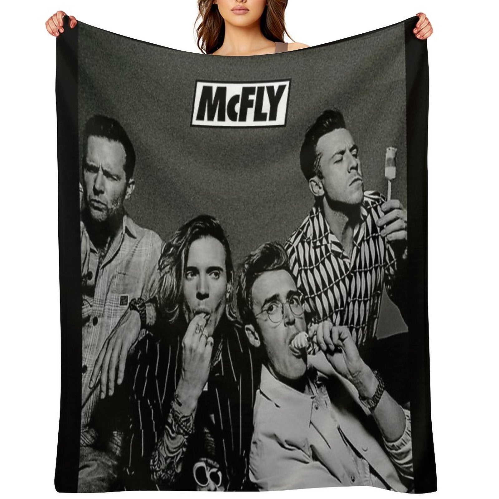McFly Poster Easy Care Throw Blanket
