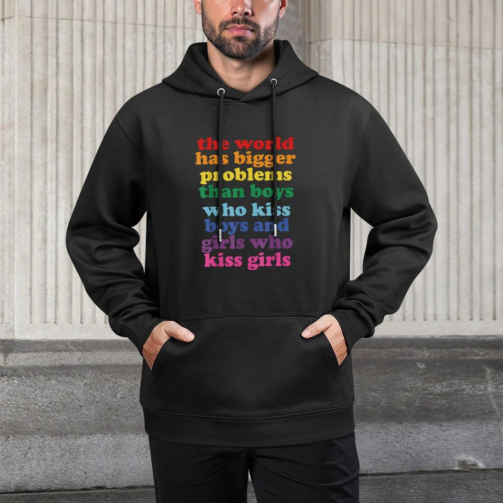 The World Has Larger Problems LGBT Gay Gay Pride Easy Care Hoodie