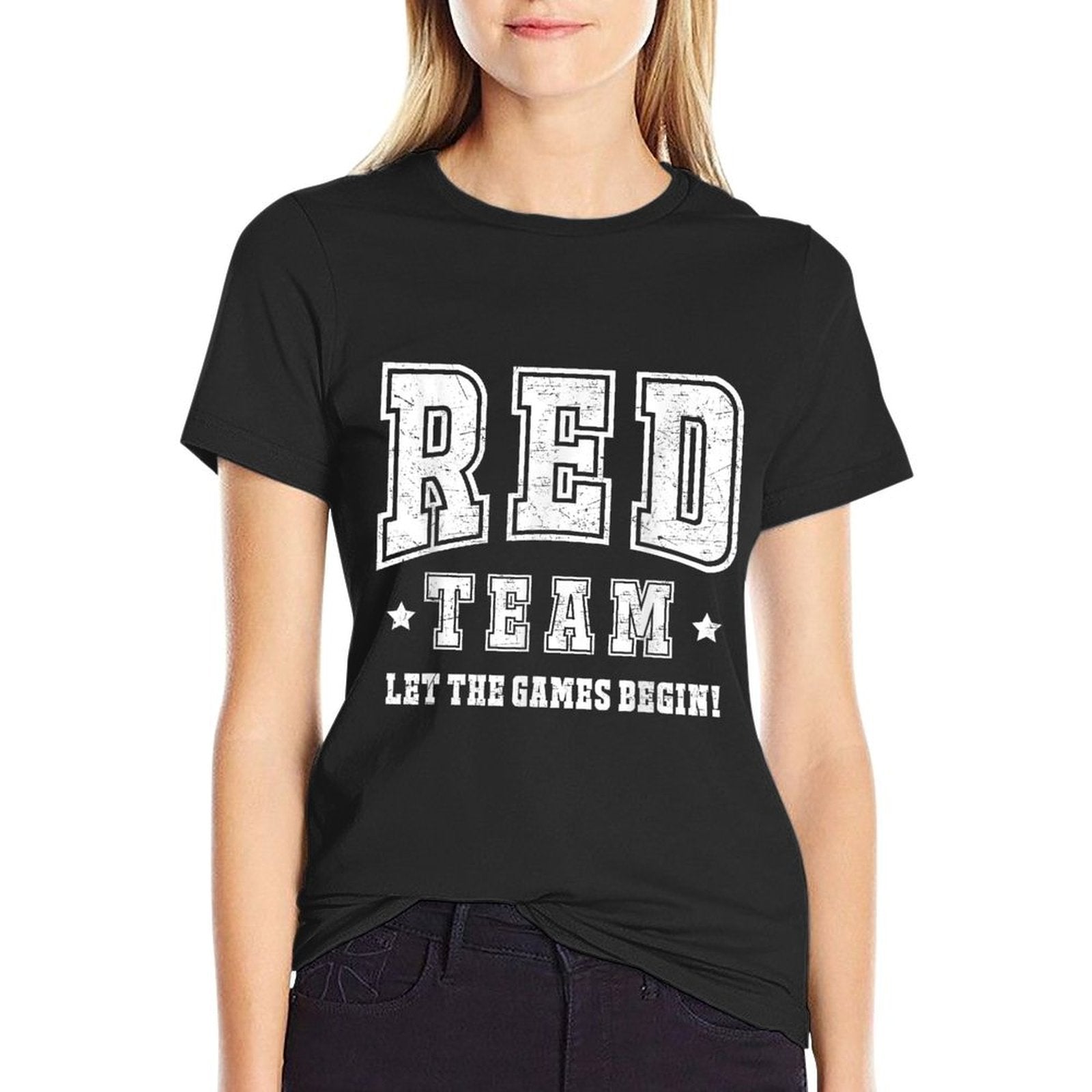 Red Team Let The Games Begin 2025 Field Day Spirit Squad  Moisture-wicking T-Shirt