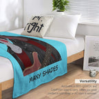 Black Comes In Many Shades Vampire Musician Wrinkle-free Throw Blanket