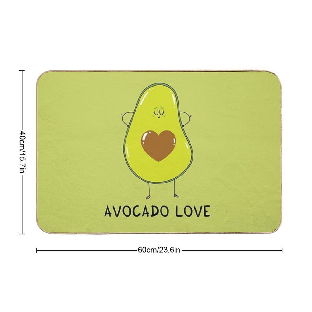 Avocado Love  Non-Slip Bath Mat