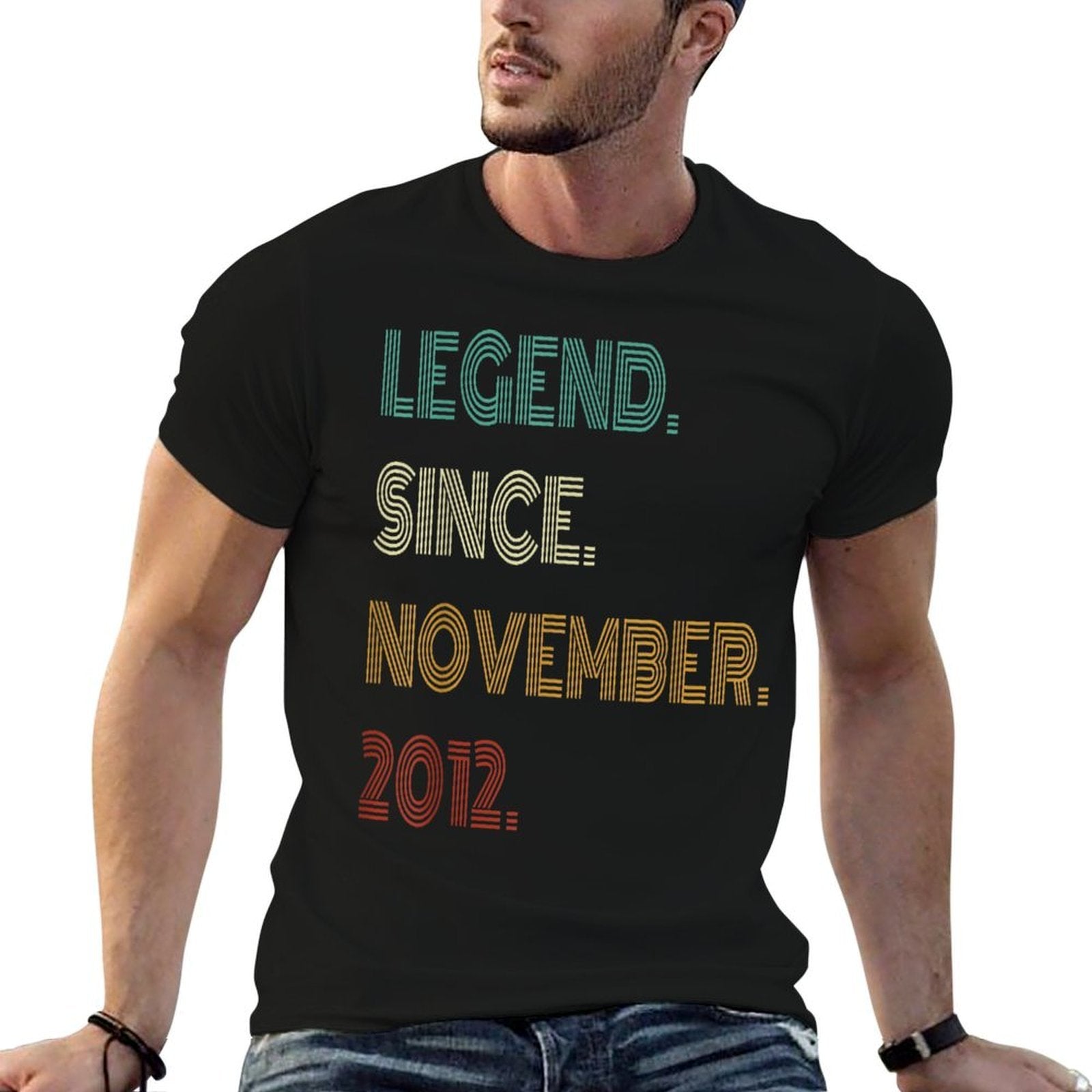 13 Years Old Legend Since November 2012 13th Birthday  Tagless Design T-Shirt