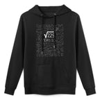 Square Root of 225 15 Years Old, 15th Birthday Colorfast Hoodie