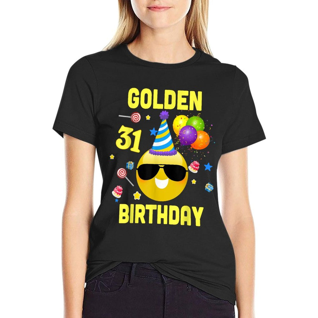 31st Birthday Gifts Funny Golden Birthday 31 Years Old WY27  Oversized Silhouette T-Shirt