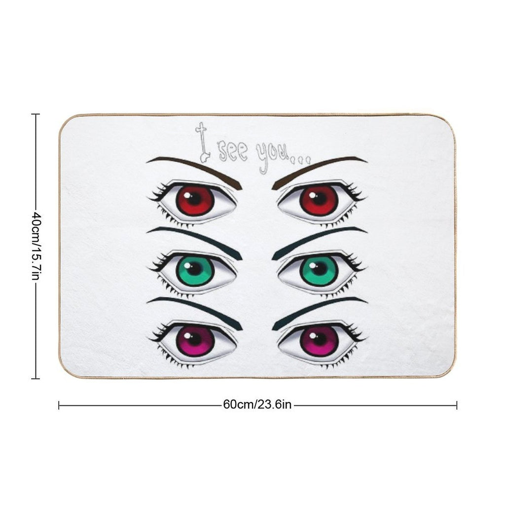 Eyes  Slip-Resistant Bath Mat