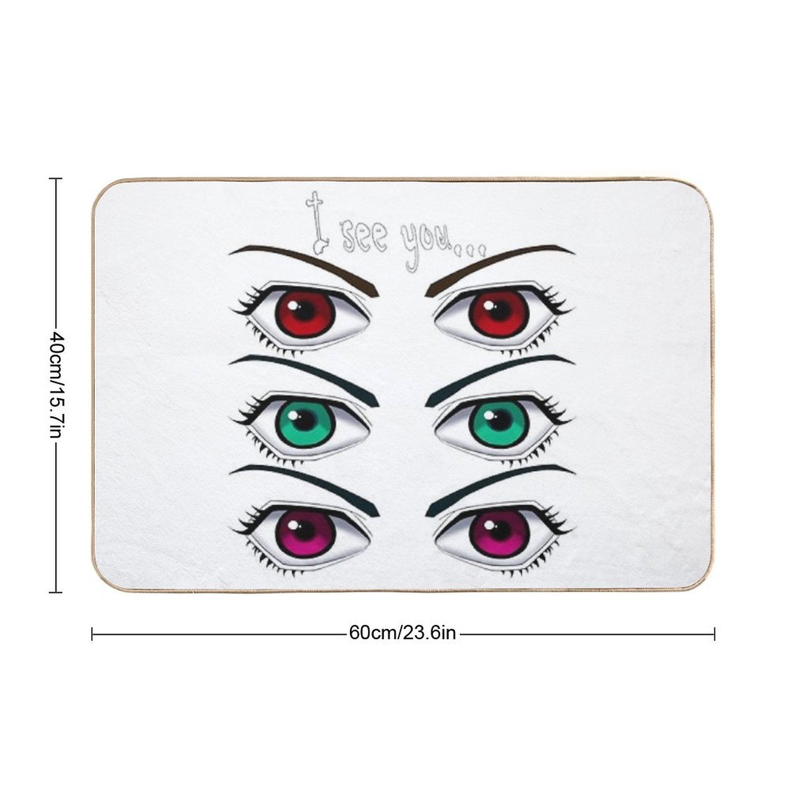 Eyes  Slip-Resistant Bath Mat