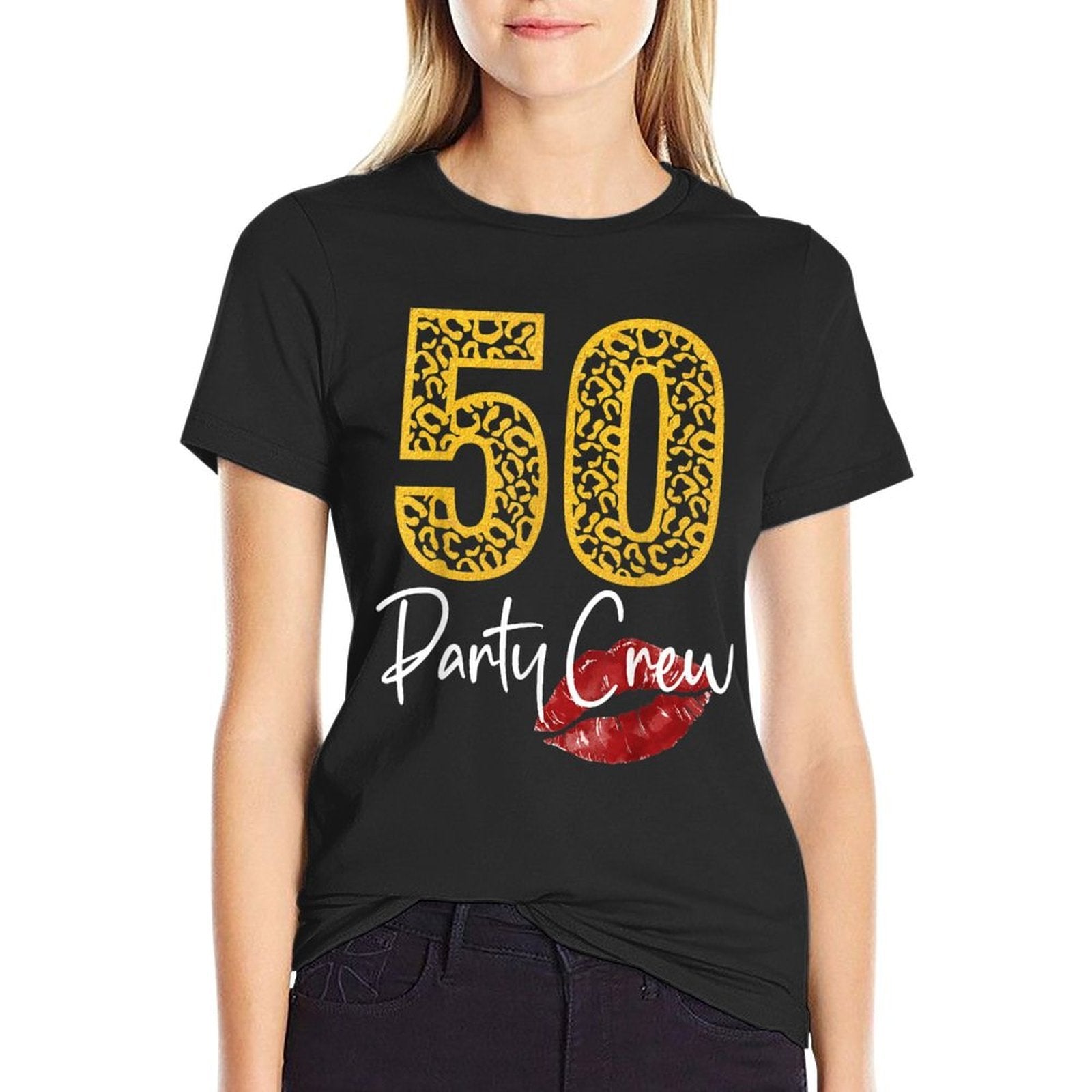 50 Party Crew Drinking Beer Gifts 50th Years Happy Birthday  Durable T-Shirt